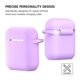 thumbnail image 5 of Funda de Silicona ATUAT para AirPods con Llavero – Color Lila Claro, 5 of 7
