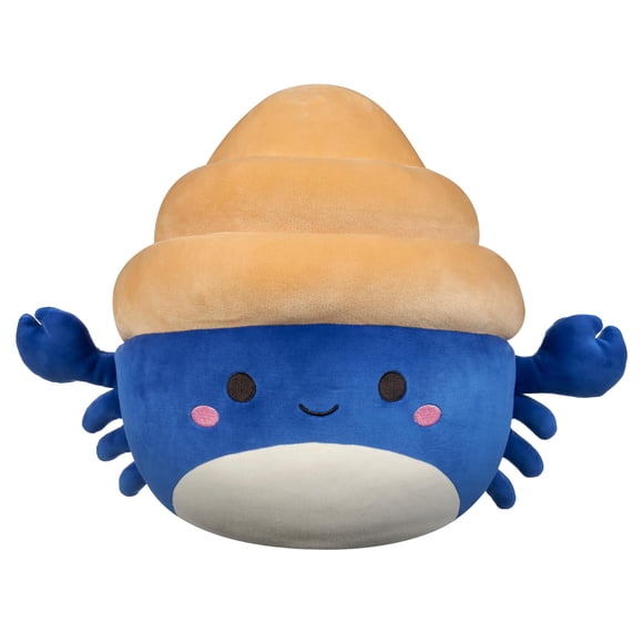 Cangrejo ermitaño Lenore original de Plush Squishmallows, azul marino y tostado
