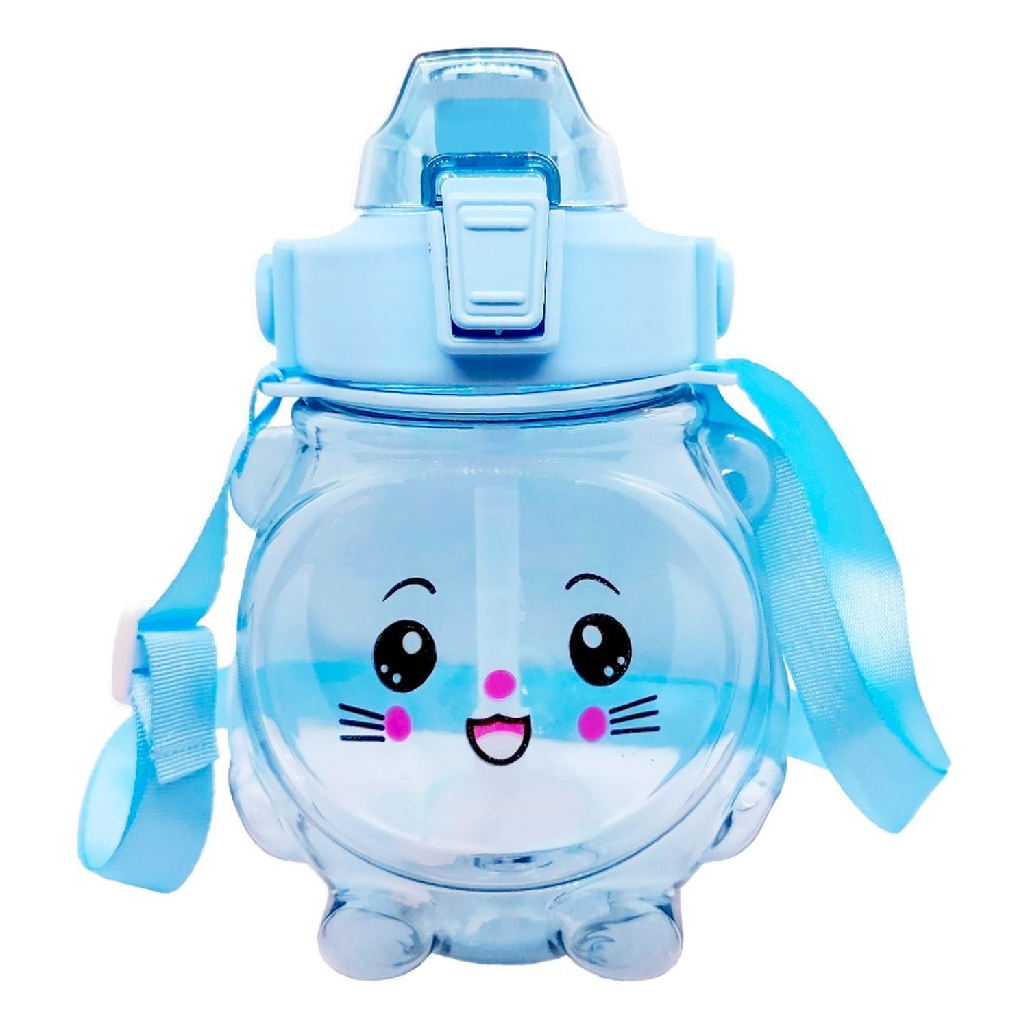 Genérico - Botella Agua Kawaii Antiderrame 1000ml Azul Correa