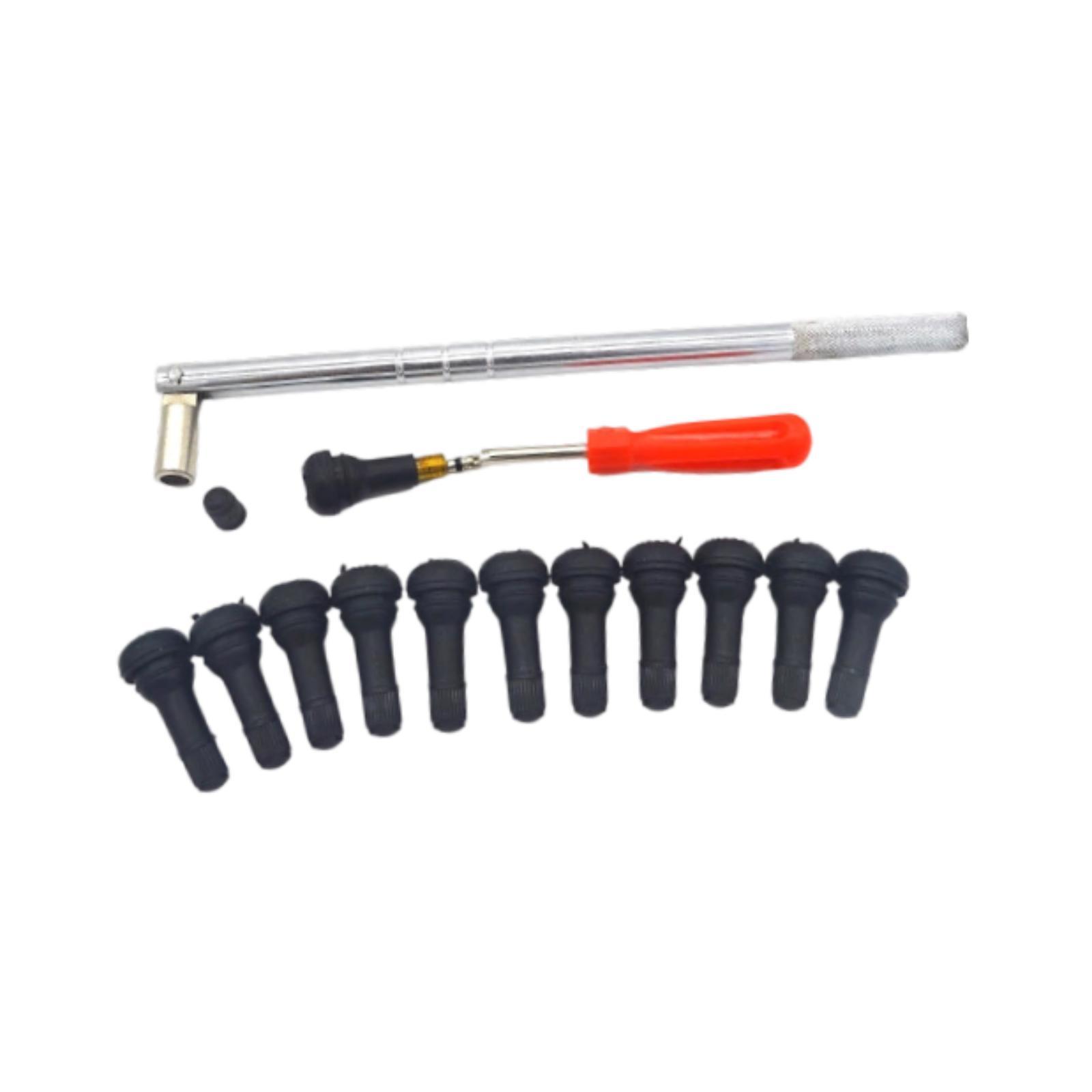 Magideal - Kit De 14 Herramientas De Cambio Rápido De Neumáticos, Herramienta De Extracción De Núcleo De Válvula Y Vástago De Válvula Para Ruedas De Automóviles,