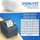 thumbnail image 2 of Rollos térmicos POS Vonlyst de 3,125 x 70 m para impresoras Epson, paquete de 24, 2 of 7
