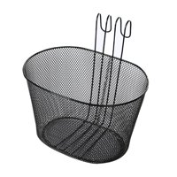 Magideal - Cesta Colgante Para Bicicleta, Cesta De Almacenamiento De Enlace Frontal Para Bicicleta, Transportador De Mascotas, Cesta De Metal Duradera Para Bicic