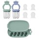 thumbnail image 1 of TAEAFER Set de alimentador de frutas para bebé, silicona, 2 piezas, 1 of 6