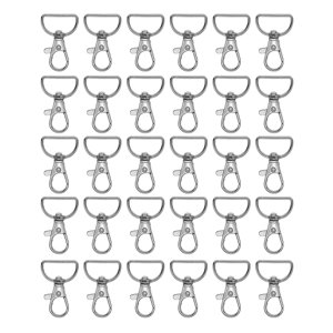 Bothyi - Juego De 30 Broches De Langosta Giratorios Para Cinturón, Llavero, Ganchos De Clip Con Anillos En D