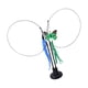 thumbnail image 4 of Juguete de varita para gatos, juguete interactivo para gatos con ventosa, juguetes de resorte de plumas para gatos de interior, juguetes para gatitos , Gusano azul verde, 4 of 5
