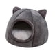 thumbnail image 1 of Cama Para Gatos Con Juguete Colgante Con Cojín Extraíble Lavable Para Gatito Gris Oscuro, 1 of 5