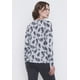 thumbnail image 2 of Sweater Mujer Camant Print Gris Melange Corona, 2 of 5