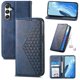 thumbnail image 1 of Funda Flip FOXDOCK para Samsung Galaxy M35 , Estilo Billetera con Diseño Rombo, Correa de Mano y Soporte, Uso Diario, 1 of 6