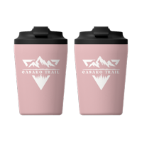 Casako Trail - Mug Térmico 240 Ml Set De 2 Para Café Flipseal Acero Inoxidable Rosa Cuarzo