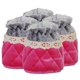 thumbnail image 1 of 4 piezas antideslizante silla pierna protectores de piso gorras calcetines de tela rosa fuerte, 1 of 5