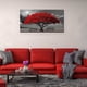 thumbnail image 4 of 1pc Black And White Red Maple Painting, Large Mangrove Landscape Printed Canvas Wall Art Decor, For Living Room Bedroom Office Home Wall Decoration, No Frame, 24*36in, 4 of 4