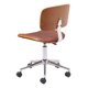 thumbnail image 5 of Silla de oficina Zuo Duravel marrón de piel sintética ajustable, 5 of 9