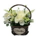 thumbnail image 3 of Planta Artificial Canastito Macetero Cordel Ovalado Deco blanco, 3 of 6
