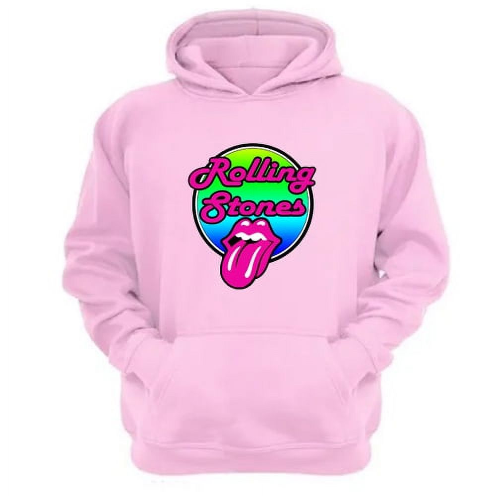 Genérico - Polerón Canguro The Rolling Stones Rosa Talla Xl Unisex