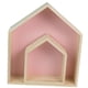 thumbnail image 1 of 2 Estantes De Almacenamiento De Pared Con Forma De Casa, Decoración Del Hogar Para Sala De Juegos, Color Rosa, 1 of 5