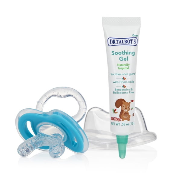 Gel calmante para encías irritadas con mordedera de silicona Dr. Talbot's