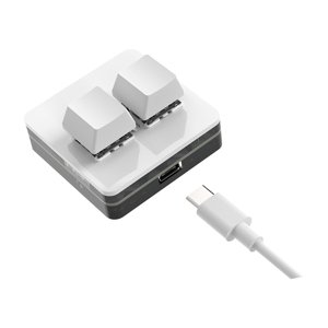 Genérico - Copiar Y Pegar Teclado De 2 Teclas Mini Teclado Usb 2 Teclas Para Programación De Audio