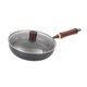 thumbnail image 5 of Olla Wok De Hierro Para Freír, Apta Para Todo Tipo De Cocinas, Sin Revestimiento, Diámetro De 28 Cm, Con Tapa, 5 of 5