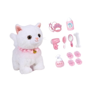 Bothyi - Juguete Eléctrico Para Mascotas, Lindo Animal De Peluche Para Niños De 3 A 6 Años, Gato Blanco