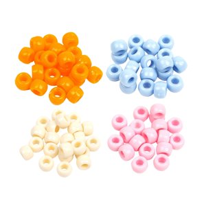 Bothyi - 1200 Cuentas De Poni Opacas Con Agujero Grande Para Hacer Joyas, Collares, Manualidades