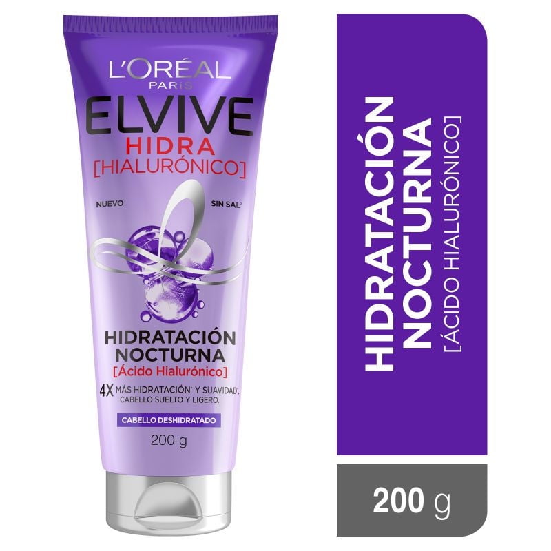 Hidratación Nocturna Elvive Hidra Hialúronico