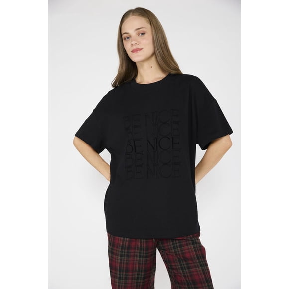 Polera Paula Negro negro M