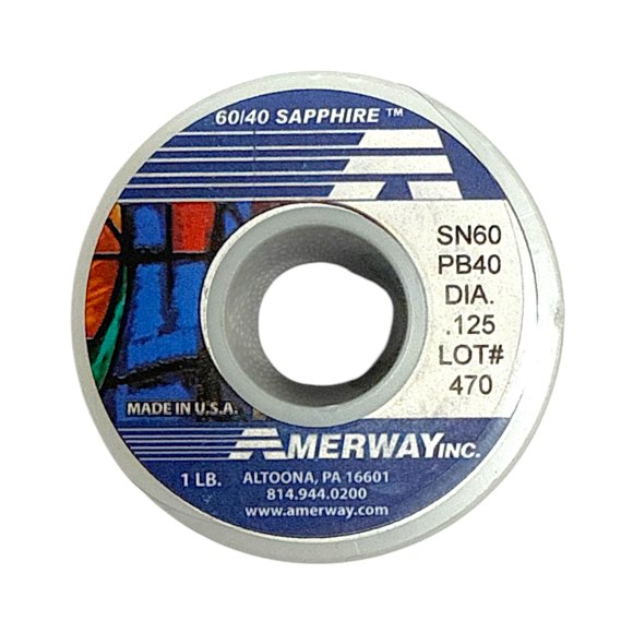 Alambre de soldadura GHI Electronics Amerway 60/40 núcleo sólido 454 g