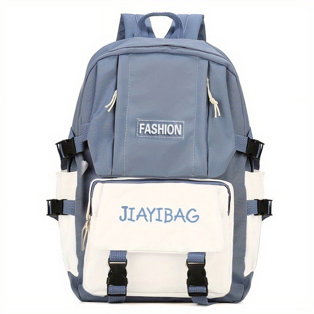 Stylish & Waterproof Nylon Backpack - Perfect for School, Travel & Commuting - Large Capacity & Lightweight