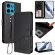thumbnail image 2 of Funda Volteable con Diseño de Gato para Motorola MOTO G75 5G, Negro, 2 of 6