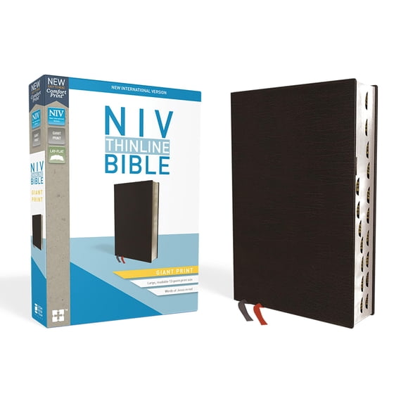 Biblia HarperCollins NIV Thinline de Impresión Gigante con Cubierta de Cuero