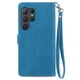thumbnail image 3 of Para Samsung Galaxy S26 Ultra 5G Funda de 6.9 Pulgadas, Billetera para Mujer Hombres, Duradera de Cuero PU Magnética con Tapa, Correa de Cordón, Correa de Muñeca con Cierre, Tarjetero, Billetera,, 3 of 10