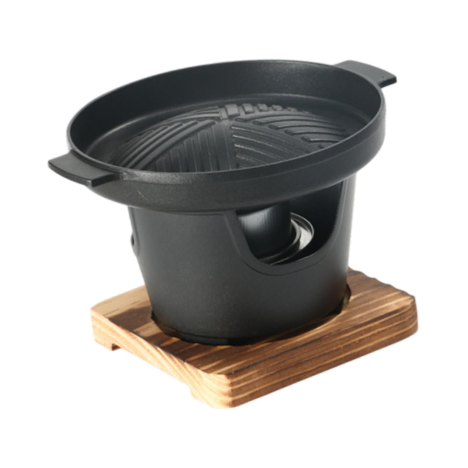 Ioensy - Mini Hibachi Grill Tablerop Placa De Parrilla Extraíble Hogar Japonés Bbq Grill Estilo B B