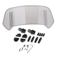 Magideal - Clip Deflector De Alerón De Extensión De Parabrisas De Motocicleta En Universal Fácil Instalación Aire Profesional Ajustable Para Bicicleta De Partido Pequeño Gris
