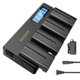 thumbnail image 1 of Cargador de Baterías NEEWER NP-F550 Pack de 4 + Adaptador, 1 of 6