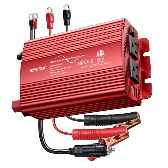 Inversor de corriente BESTEK 300W 12V a 110V