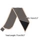 thumbnail image 2 of INSPIRE CHIC Bufandas de Mujer Estrechas de Satén Sedoso con Estampado, Fácil de Pasar por el Cuello, Pañuelo Largo y Estrecho Negro Caqui 30.3x5.5, 2 of 6
