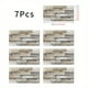 thumbnail image 1 of 7pcs Imitation Stone Tile Wall Stickers, 3D Vinyl Wallpaper, Self-adhesive Decals , For Home Decoration, For Kitchen Bathroom, 5.5X11 Inch, 1 of 2