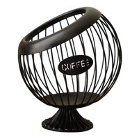 Magideal - Cesta Para Cápsulas De Café, Contenedor De Jaulas Para Cápsulas De Café, Organizador De Cápsulas De Café Expreso, Organizador De Almacenamiento De , Negro