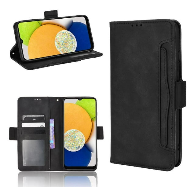 Funda Tipo Billetera FOXDOCK para Samsung Galaxy A03 – Tapa Flip con Tarjetero