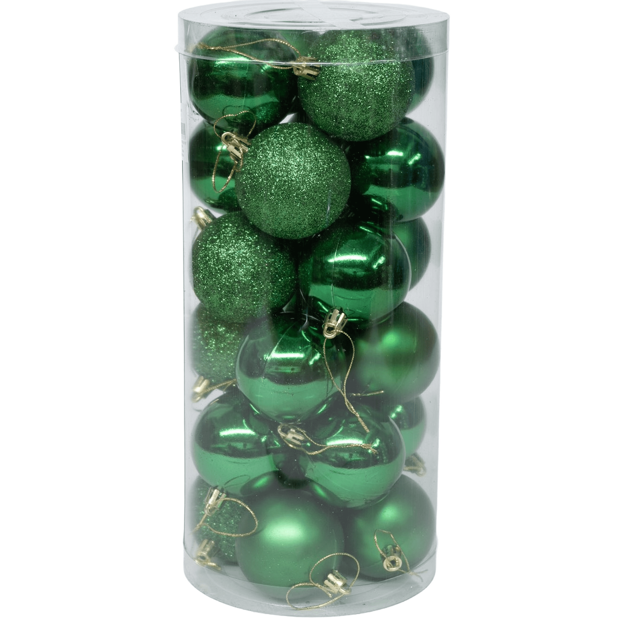 Wakeshome - 24 Esferas Navideña 8cm Bambalinas Adornos Arbolito Navidad