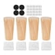 thumbnail image 2 of 4x Accesorios Para Patas De Gabinete, Patas De Muebles De Madera Para Sofá, Dormitorio, Sala De Estar, Altura 10cm, 2 of 5