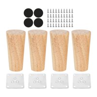 Bothyi - 4X Accesorios Para Patas De Gabinete, Patas De Muebles De Madera Para Sofá, Dormitorio, Sala De Estar, Altura 10Cm
