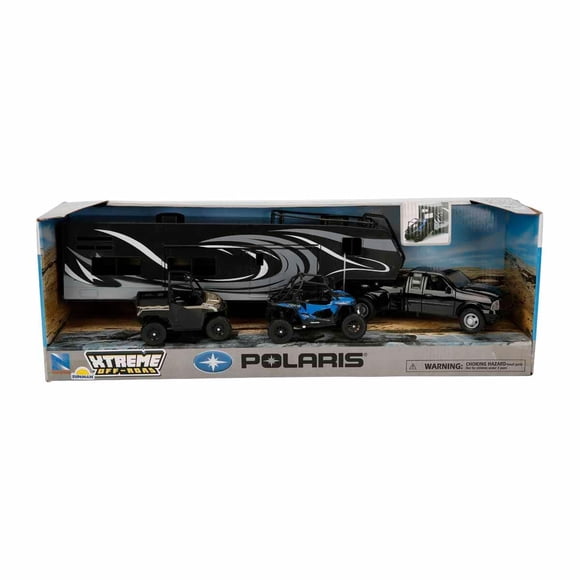 Set de Vehículos de Juguete NewRay Dodge Ram Dually con UTV Polaris