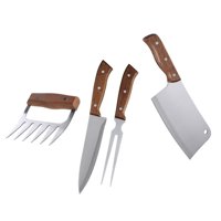 Set Parrilla 4 Piezas Acero Inoxidable Arthome Par10