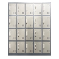 Prochef - Locker Casillero Metálico 5 Cuerpos 20 Puertas
