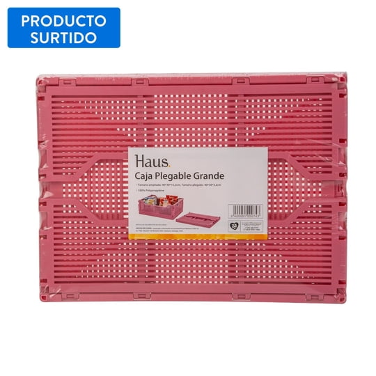 Caja Plegable 6 Litros Plastica, 1 Pieza Haus