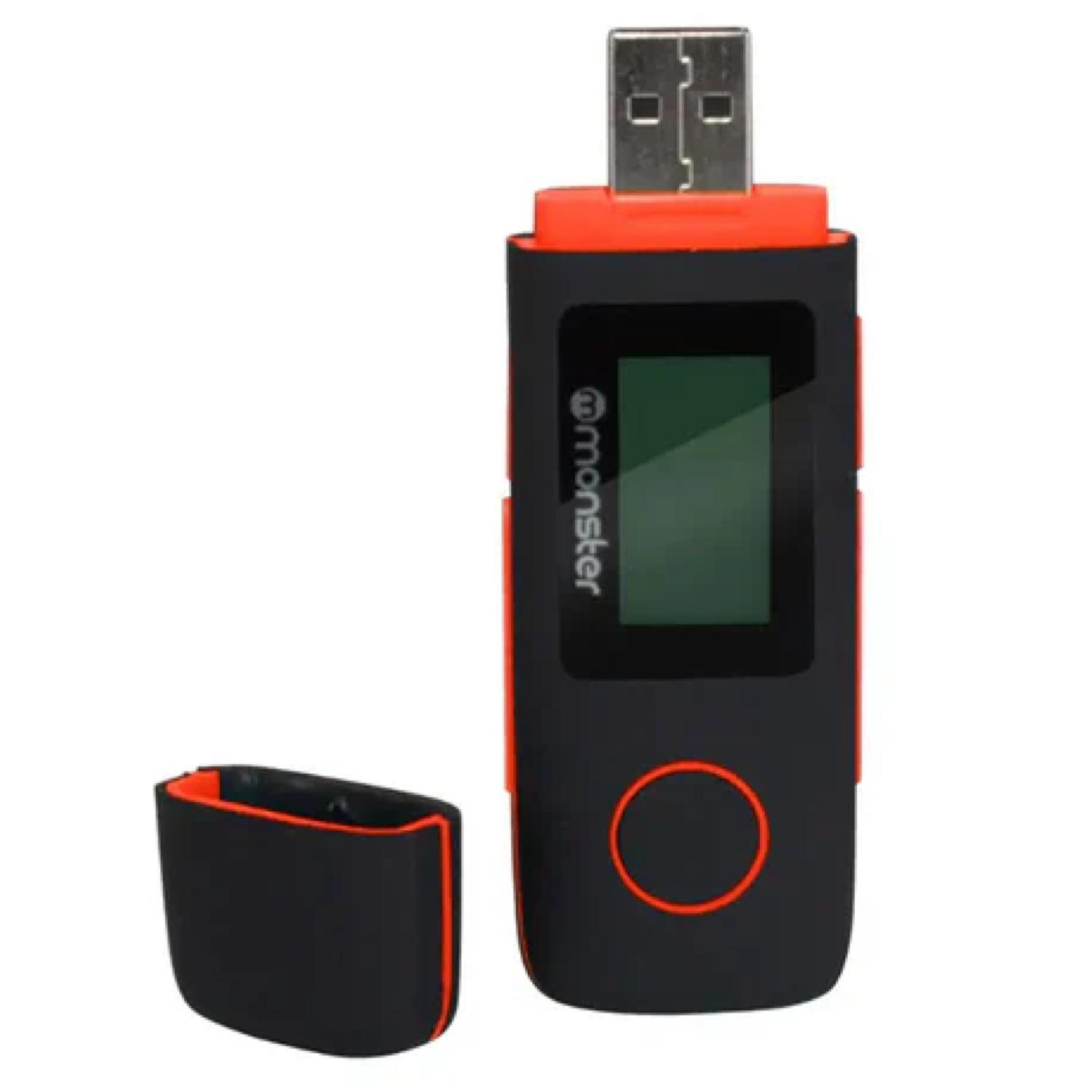 Monster - Reproductor Mp3 16gb Radio Fm Grabador De Voz Rojo