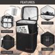 thumbnail image 4 of Bolsa térmica para vino Opux de 4 botellas, negra, 4 of 9