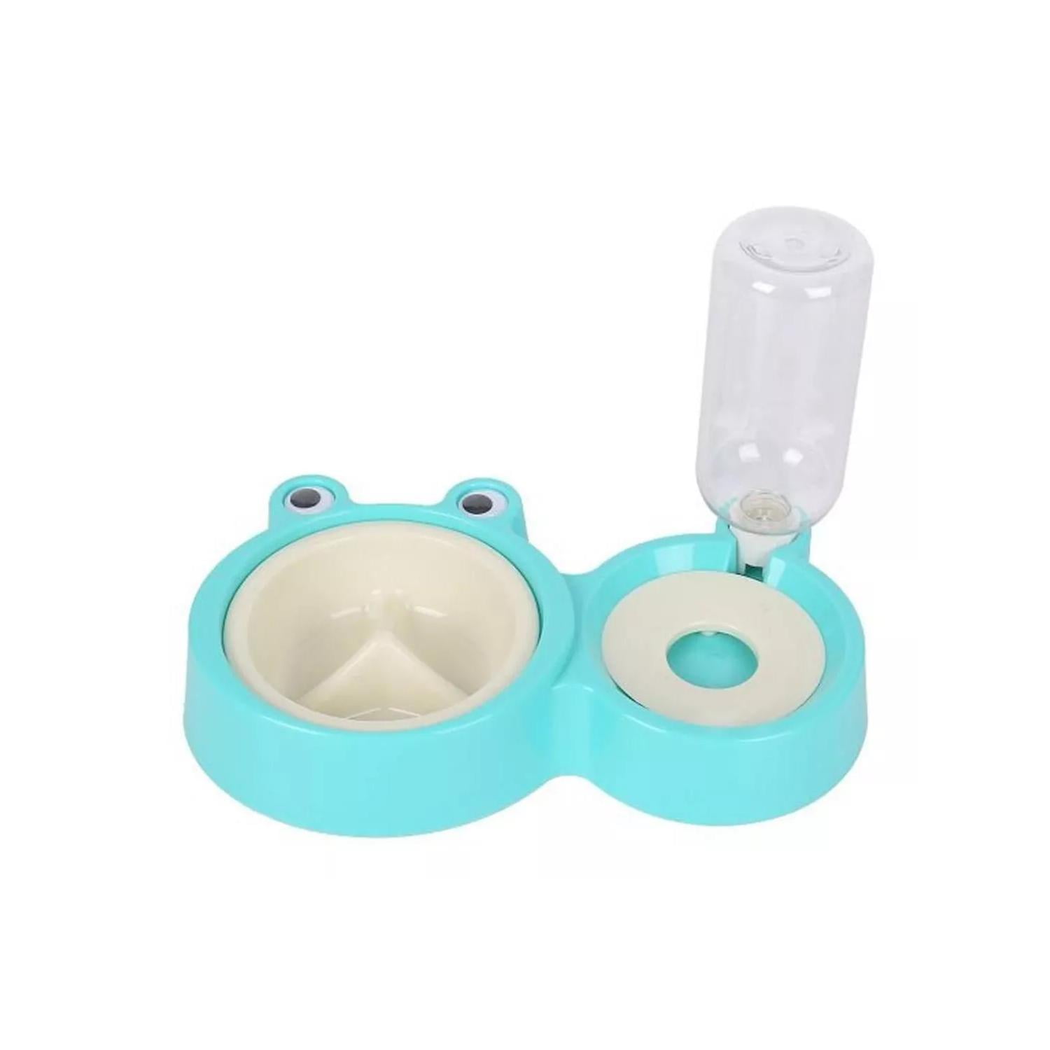 Total Upgrate - Plato 2 En 1 Comida Lenta Y Agua Perros Gatos Mascotas