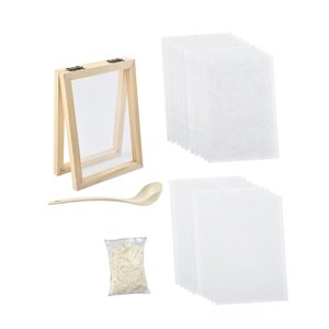 Magideal - Juego De Marco De Madera Para Fabricación De Papel, Marco De Impresión Para Manualidades De Papel Para Manualidades, Juego De Pantalla Para Fabricació Estilo B